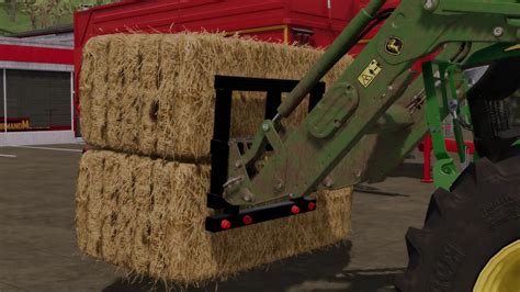 fs22 skid steer bale forks